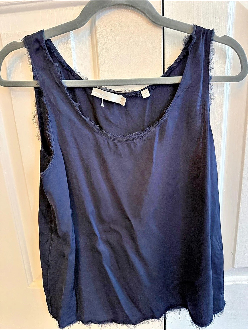 Vince Sleeveless Tank in Blue Size XS